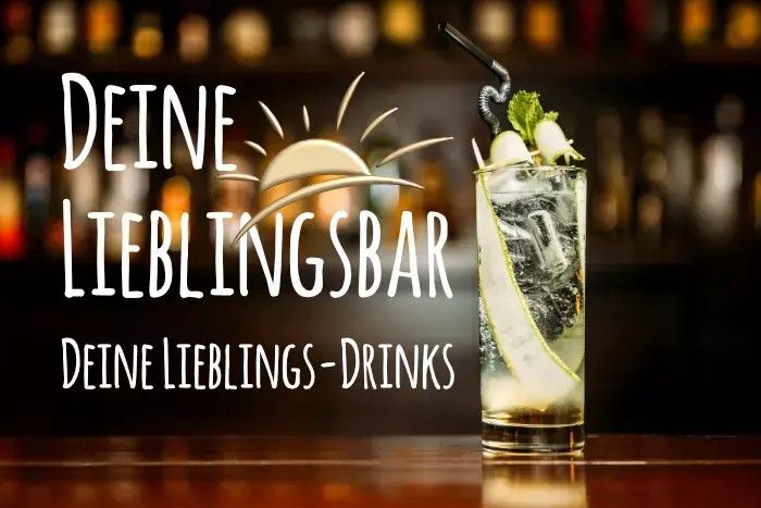 Bar — long drinks at the counter